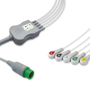 6016507 ECG Wires comp. w/ Infinium - 5-leads Press Stud (IEC)