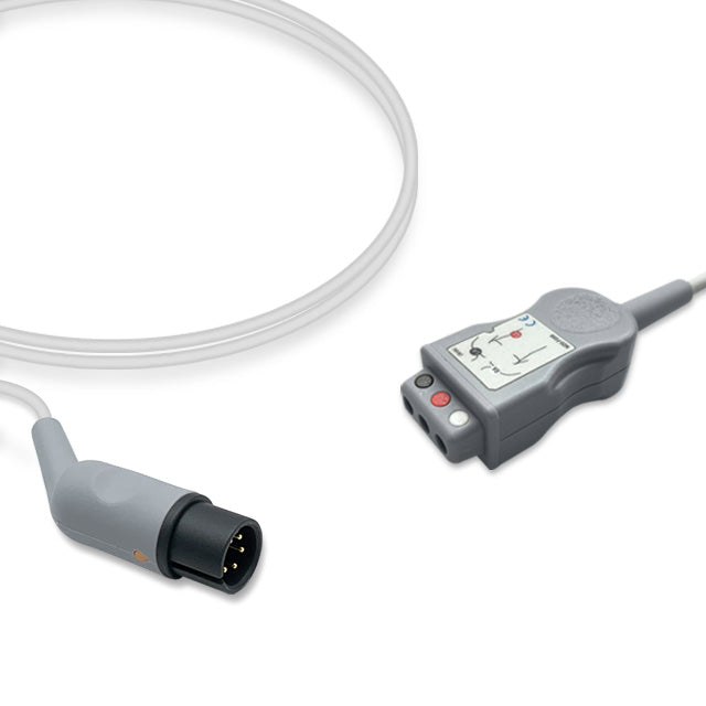 6016724 ECG Wires comp. w/ Mindray-Datascope - D-Type - 3-leads (AHA)